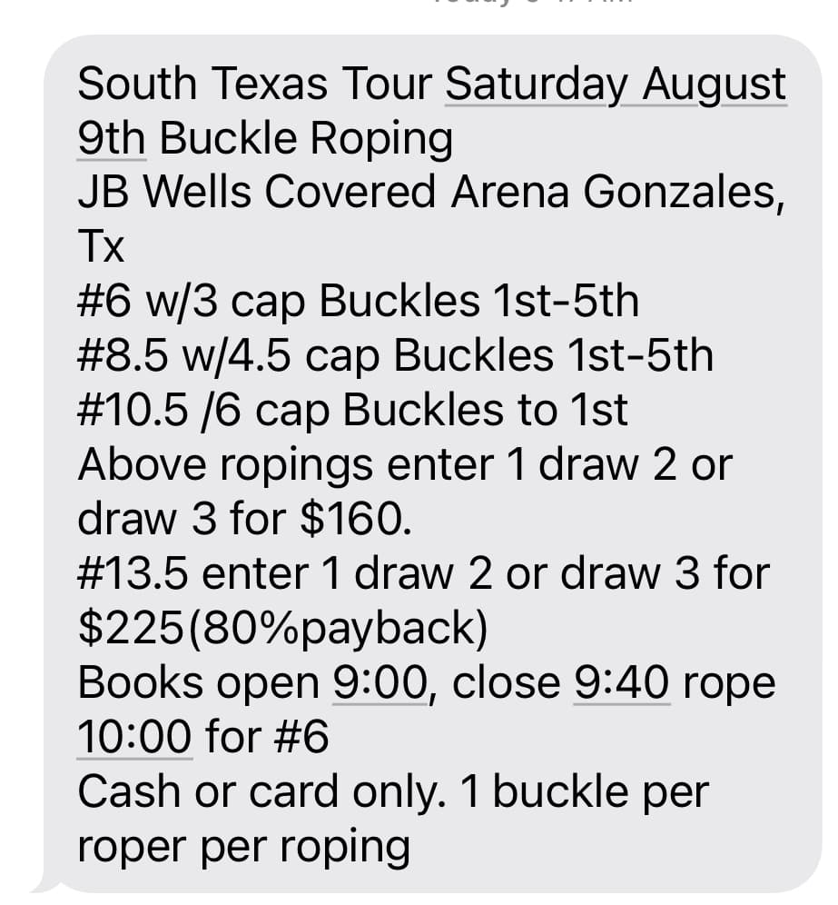Gonzales, TX flyer